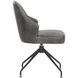Bretta Overcast Grey Swivel Dining Chair, Swivel